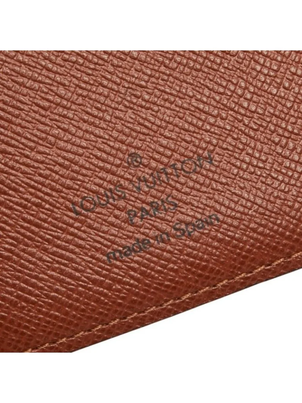 Louis Vuitton Monogram Agenda PM 6 Hole Notebook Cover System Brown Leather